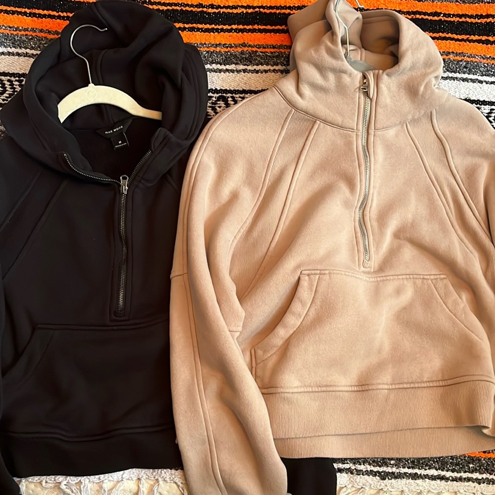 Two 1/2 zip hoodies bundle